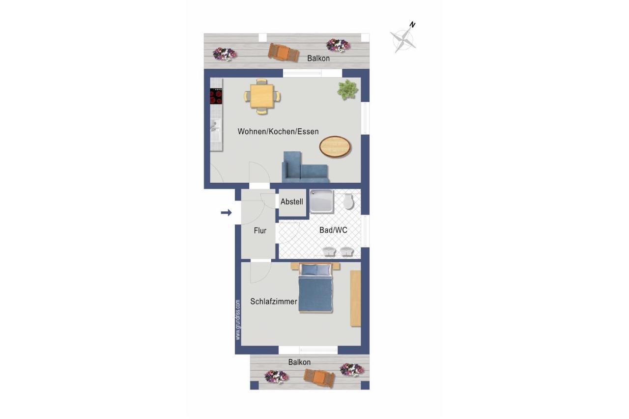 Villa Kaja Wohnung Ostseestrand Korswandt Buitenkant foto